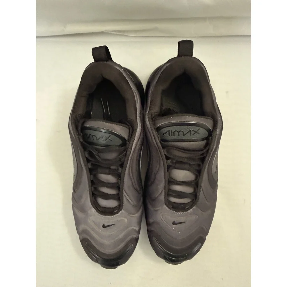 Nike Air Max 720 Triple Black Sneakers Running Shoes Kids Size 7Y AQ3196-001